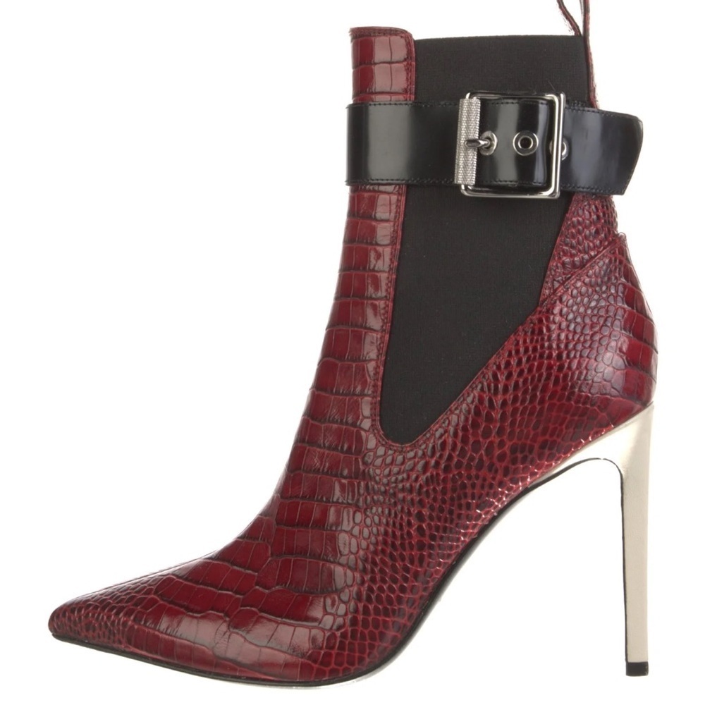 Rag & Bone Wren Croc Embossed Heeled Boot
